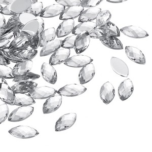 Unique Bargains Acrylic Horse Eye DIY Jewelry Craft Embellishments Marquise Gems 300 Pcs - 1 of 4