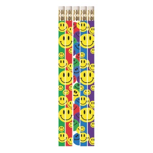 Musgrave Pencil Company Happy Face Assorted Motivational Pencils, 12 Per Pack, 12 Packs - 1 of 2