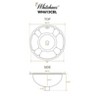 ALFI Decorative Round Fluted Design Drop-in Basin with Overflow and a 1 1/4 Center Drain - 2 of 2