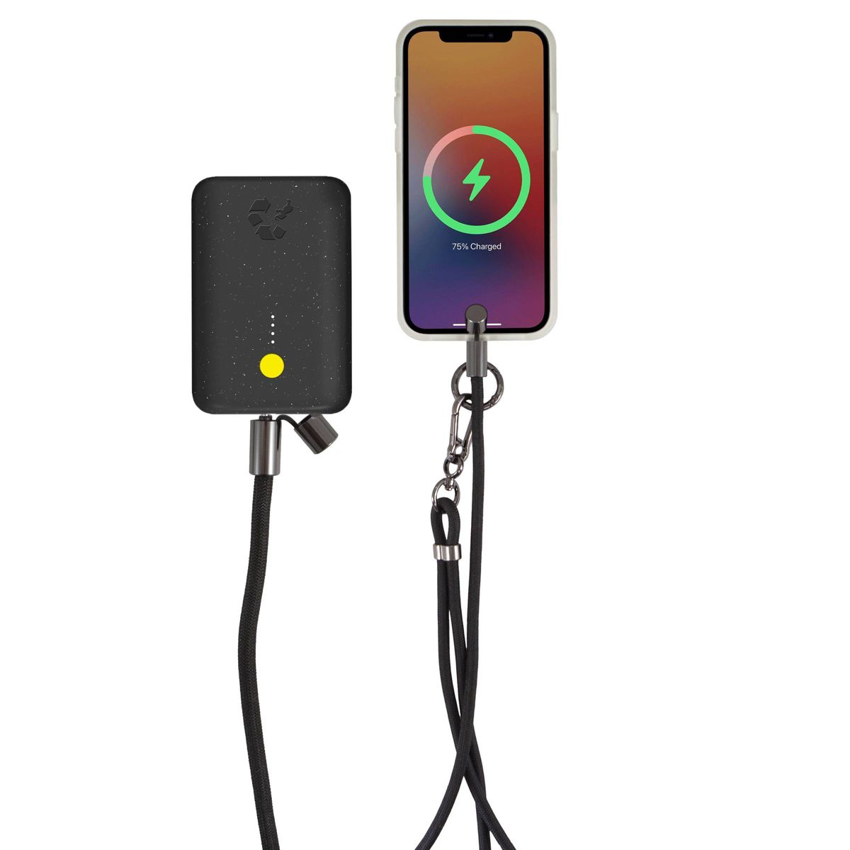 Sonix Crossbody Strap with Charging Cord - Black - thumbnail 5