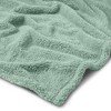 HGTV Teddy Faux Shearling Fur Throw Blanket Quietude 50 x 70 inches - 2 of 4