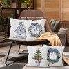 Chinoiserie Chinoiserie Throw Pillow Covers 18x18 Set of 4, Winter Grand Millenial Grandmillennial Decor Pillow Cases - 3 of 4