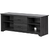 HomeStock TV Stand with Drawers for TVs up to 60", Gray Oak - 2 of 4
