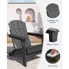 Nasitip Outdoor Folding Adirondack Chairs, HDPE All-Weather Lounge Chairs for Patio, Garden & Deck - 4 of 4