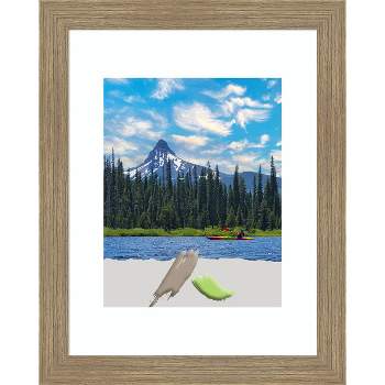 Amanti Art Woodgrain Stripe Wood Picture Frame Opening Size 11x14 in. (Matted To 8x10 in.)