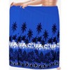 LA LEELA Men's Sarong Bath Swimsuit Pareo Wraps One Size Floral Lapis Beach - 2 of 4