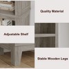 71" Tall Bookcase w/Adjustable Shelves & 31.5" Width, 5 Tier Farmhouse Bookshelf with Wooden Legs - 3 of 4