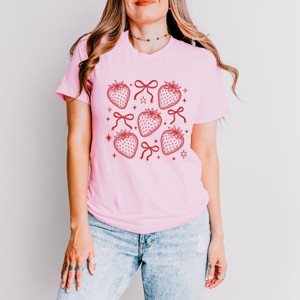 Simply Sage Market Coquette Strawberry Chart Short Sleeve Tee - 1 of 4