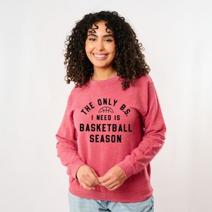 Simply Sage Market Women's Graphic Sweatshirt Basketball Season BS - 1 of 4