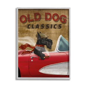 Stupell Industries Old Dog Classics Scottish Terrier Cigar Sports Car - 1 of 4