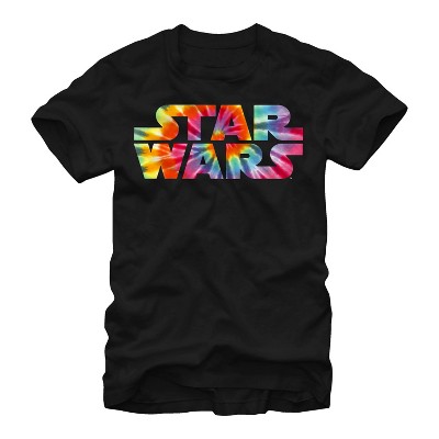 Men's Star Wars Tie-Dye Logo  T-Shirt - Black - Medium