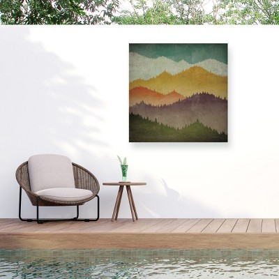 "A Mountain View" Outdoor Canvas