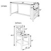 ChicFurnit Dining Sets Counter Height Bar Table Set with Storage Shelf and Chairs for Kitchen Dining Room, Gray, 63.58"*33.86"*4.13" - 3 of 4