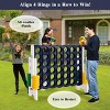 Costzon Giant 4-in-a-Row Game, Jumbo 4-to-Score Set for Kids & Adults, Indoor/Outdoor Plastic Connect Game with Carrying Bag (4ft x 3.5ft) - 4 of 4
