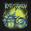 Seven Times Six Rick and Morty Men's Metal Heads Lightning Adult Short Sleeve T-Shirt - image 2 of 3