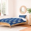 Deny Designs Twin/ Twin Extra Long Showmemars Contrasting Blues Duvet Cover and Pillow Sham Blue - 2 of 4