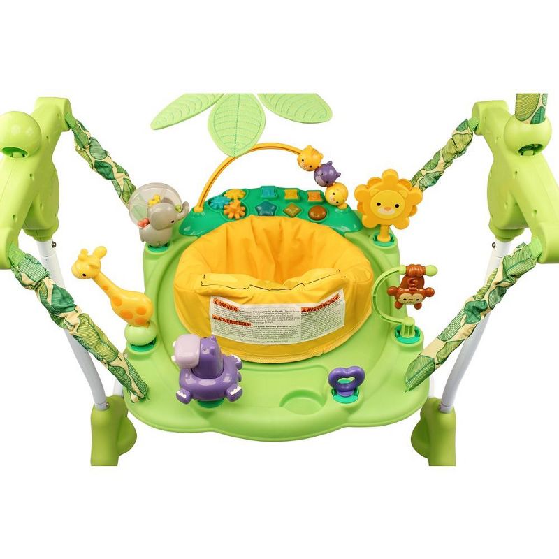 Creative Baby Safari Jumper with Adjustable Jumping Height, 10+ Activities, Sensory and light Toy Stations, Music Tray Included, Safe and Comfortable, 3 of 10