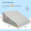 LISM 12 Inch Memory Foam Bed Wedge Pillow with Washable Cover - 3 of 4