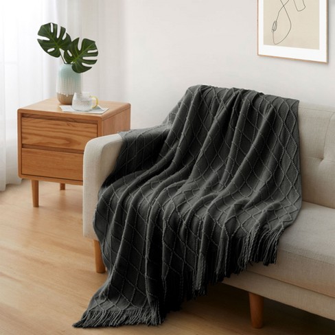 Target grey blanket hot sale