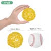 Unique Bargains Wicker Rattan Decorative DIY Crafts Balls for DIY Crafts 3.1 Inch 3 Pcs - 2 of 4
