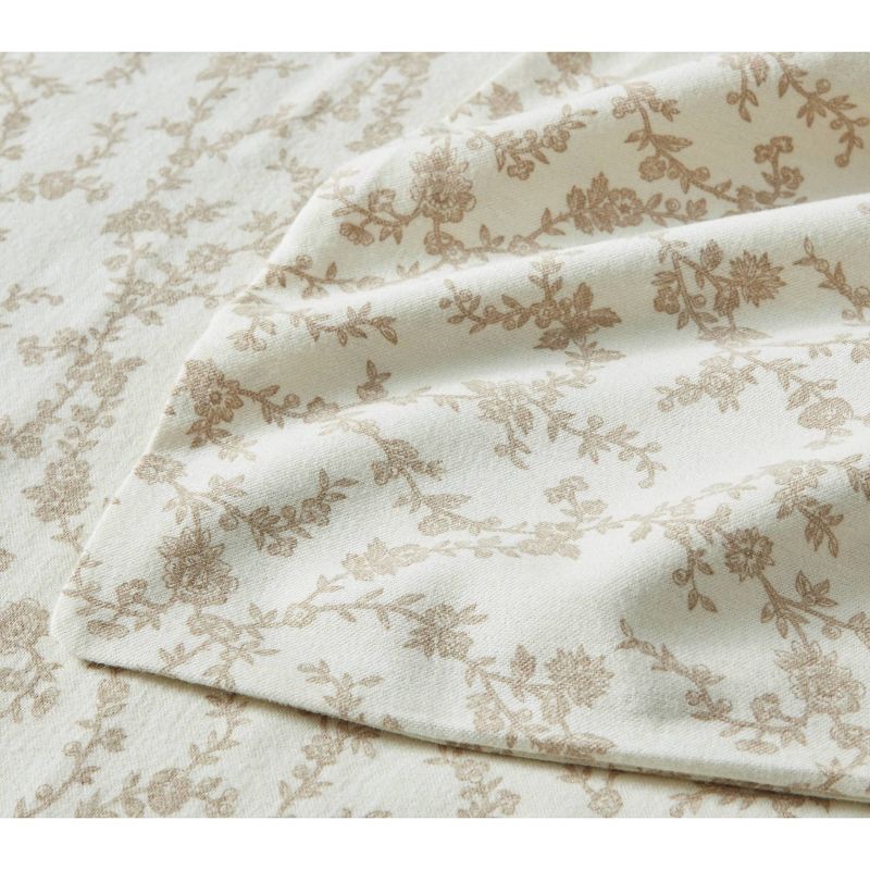 Printed Pattern Flannel Sheet Set - Laura Ashley, 4 of 16