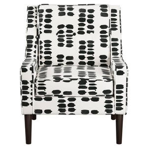 Shyba Button Arm Chair - Inked Dot Cream - Cloth & Co., Inked Dot Ivory