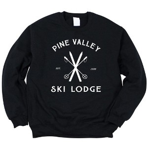 Simply Sage Market Women's Graphic Sweatshirt Pine Valley Ski Lodge - 1 of 3