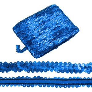 Unique Bargains Elastic PVC Durable Sequins Flat Paillette Sequin Trim 1 Pc - 1 of 4