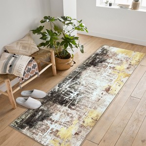 coucheta Boho Washable Area Rugs for Living Room, Multi-size Floral Soft Non-Slip Low-Pile Stain-Resistant Carpet, for Bedroom, Dining, Home Office - 1 of 4