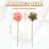 Unique Bargains Durable Bright Colors DIY Creativity Wide Application Artificial Flowers 25 Pc - 2 of 4
