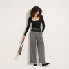 Women's Ribbed Lace Trim Square Neck Henley - Wild Fable™ - 4 of 4