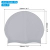 Unique Bargains Silicone Waterproof Non-Slip High-Stretch Swim Caps 2 Pcs - 2 of 4