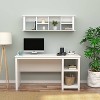 Prepac Wall Mounted Desk Hutch White: 5-Shelf Office Hutch Tops, Wood Composite, Spot Clean - 4 of 4