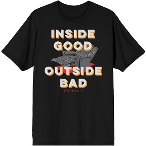 Friends Inside Outside Black Shirt - 1 of 2