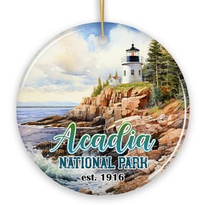 Majestic Acadia National Park Artwork Ornament, Travel Souvenir and Christmas Gift| OrnamentallyYou - 1 of 4