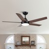 YUHAO 48 in. Indoor Modern Contemporary ABS Blades Integrated Dimmable LED Ceiling Fan with Light and Remote Control - 2 of 4