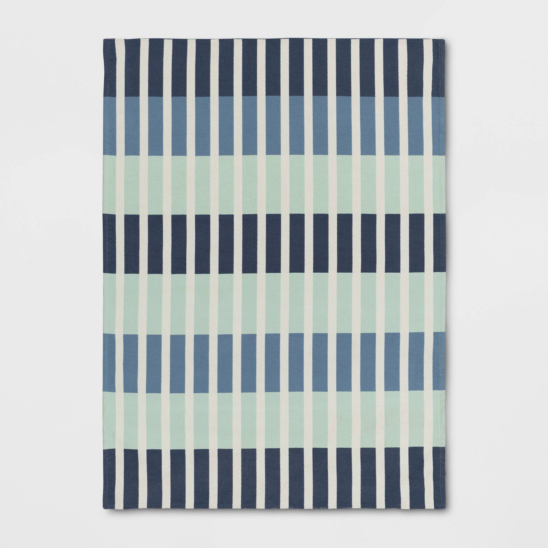 4'x5'6" Broken Checkered Kids' Rug Green/Blue - Pillowfort™