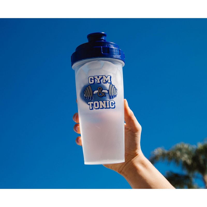 Toynk "Gym & Tonic" Plastic Shaker Bottle | Holds Ounces, 5 of 7