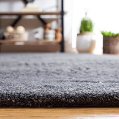 Gray Geometric Tufted Wool 6' x 9' Handmade Area Rug