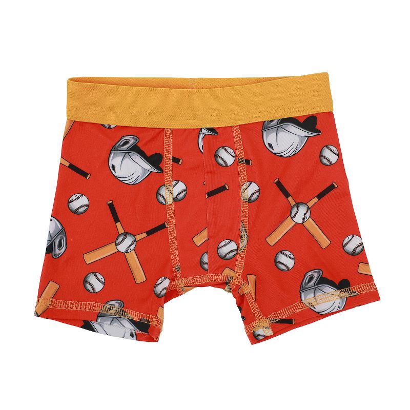 Sports AOP Toddler Boy's 5-Pack Boxer Briefs, Sizes 2T-5T, 2 of 6