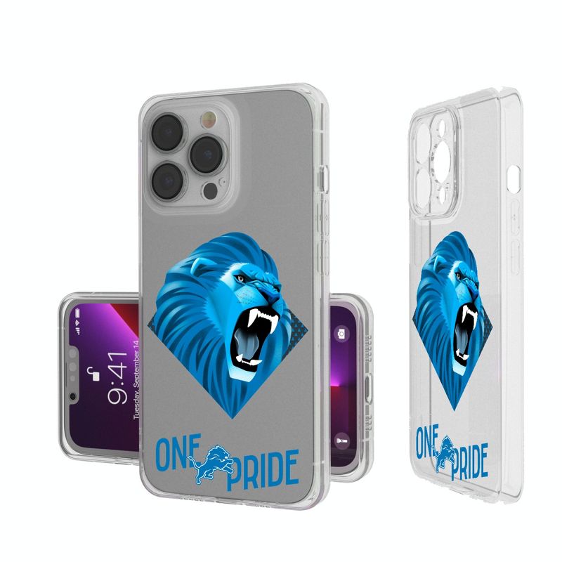 Keyscaper Detroit Lions 2024 Illustrated Limited Edition Clear Phone Case, 1 of 7