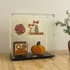 GlasFlength Decorative Storage Cabinets Glass Display Cabinet Lockable Cabinet Clear Tempered Cabinet for Living Room, Black, 30.91"*13.58"*34.17" - 3 of 4