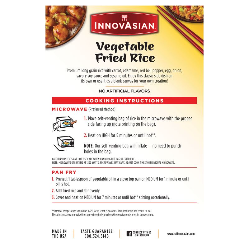 InnovAsian Frozen Vegetable Fried Rice - 18oz, 4 of 11
