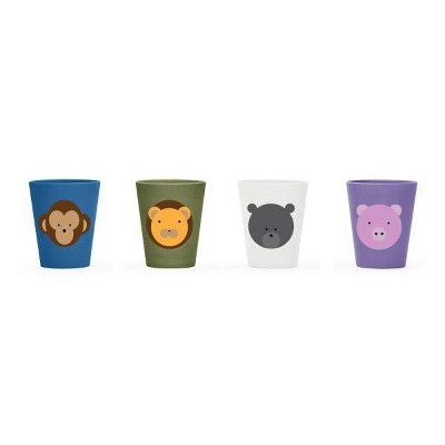 Red Rover 8.45 oz. Bamboo Kids' Cups (Set of 4)