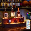 LED Lighted Liquor Bottle Display Shelf Bar Display Shelf, DIY Illuminated Bottle Shelf with App & Remote Control Freestanding Holding Bottles for Home Bar, Party - 2 of 4
