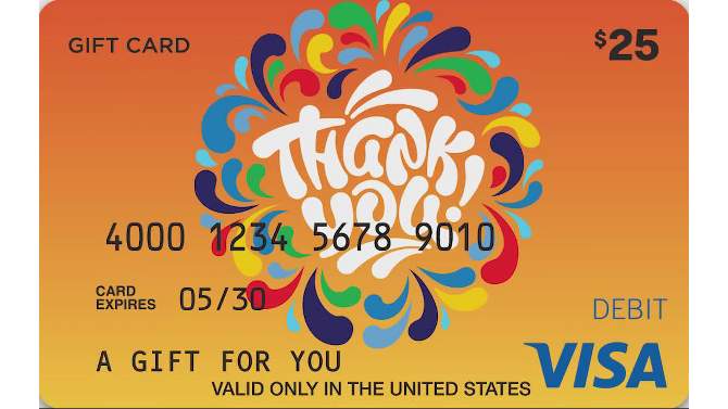 Visa Thank You Gift Card - $25 + $4 Fee, 2 of 3, play video