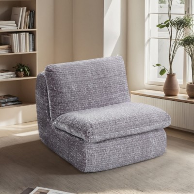 Ergonomic Corduroy Bean Bag Chair for Adults, Oversized Memory Foam Floor Sofa for Living Room, Bedroom or Game Room–The Pop Home