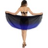 LA LEELA Women's Sarong Wraps Cover ups Bikini One Size Royal Plain - 2 of 4