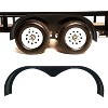 Double Axle Trailer Fenders, 2PCS Set, Compatible with 13-15 Inch Wheels, Heavy-Duty Design for Enclosed & Utility Trailers - 3 of 4
