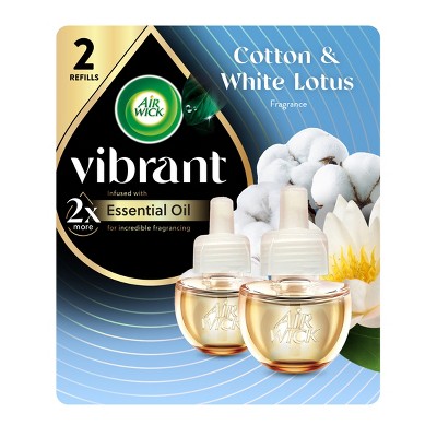 Air Wick Vibrant Scented Oil Air Freshener - Cotton & White Lotus